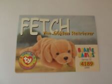 Ty Beanie Babies Official Club "FETCH THE GOLDEN RETRIEVER" #170 Trading Card