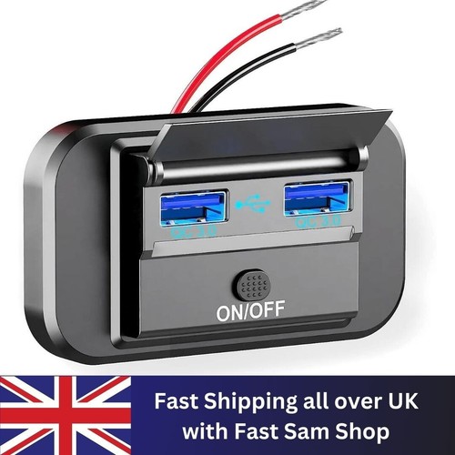 12v dual usb fast charger - usb,