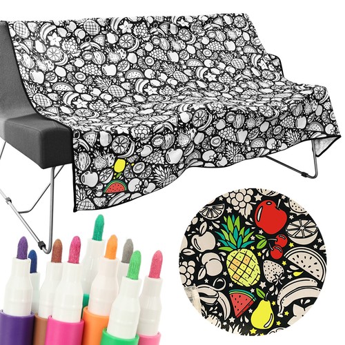 Diy coloring blanket with - diy,