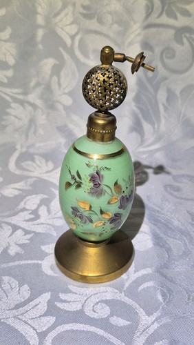 Vintage hand painted green - hand-painted,