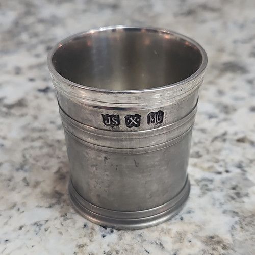 John somers pewter cup - somers,