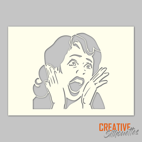 The scream stencil - the,