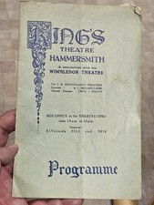 Theatre Programme Kings Theatre Hammersmith Jan 1937 Pantomime Jack & The Beanst