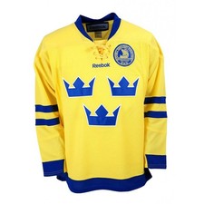 REEBOK Team Sweden Fan Jersey Away Size Junior, Ice Hockey Jersey