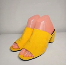 Ladies used size 4 Mustard colour Atmosphere heeled shoes