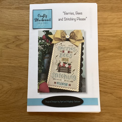 Berries bees and stitching - bees,