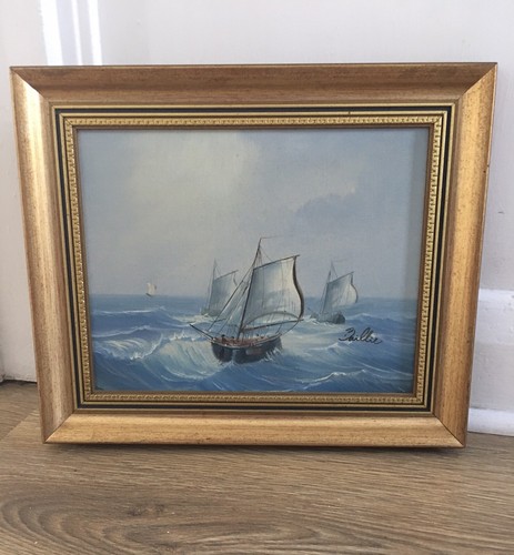 Signed nautical painting - signed,