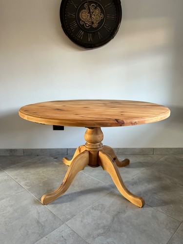 Antique natural pine round - pine,