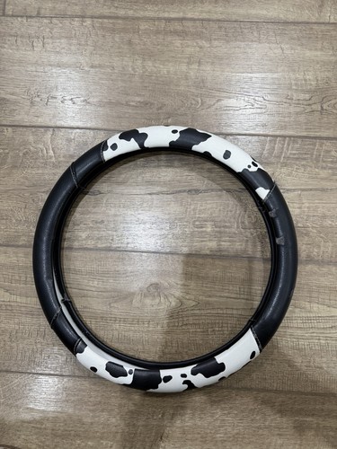 Cow print halfords steering - print,