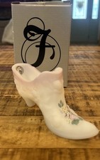 Vintage Fenton White Satin