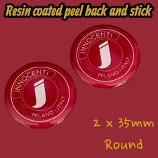 Lambretta innocenti Milano Italy Resin 3D Sticker  Li Sx Tv LD tool box forks GP