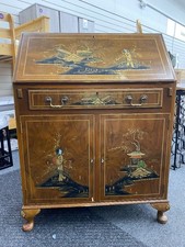 Art Deco Oriental Solid Wood Writing Bureau CS A29 