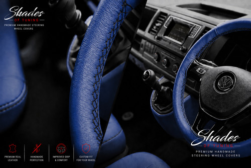 Leather steering wheel - leather,