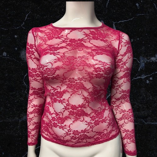 Long sleeved lace top one - long,
