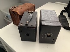 2 vintage box cameras