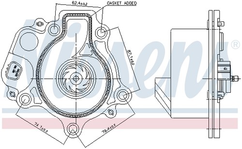 831074 nissens water pump - 831074,
