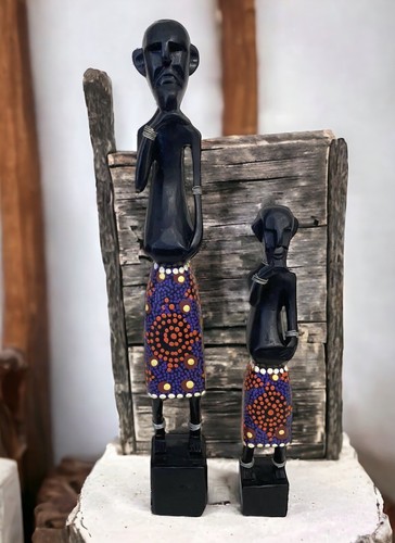 African tribal figures - african,