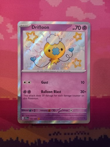 Pokemon card drifloon - pokemon, 155/091