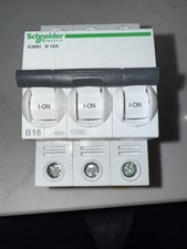 SCHNEIDER B16 A9F53316 Triple Pole MCB Type B 16 Amp ACTi 9 IC60H