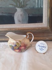 Aynsley Orchard Gold Bone China Milk Jug - Signed D Jones