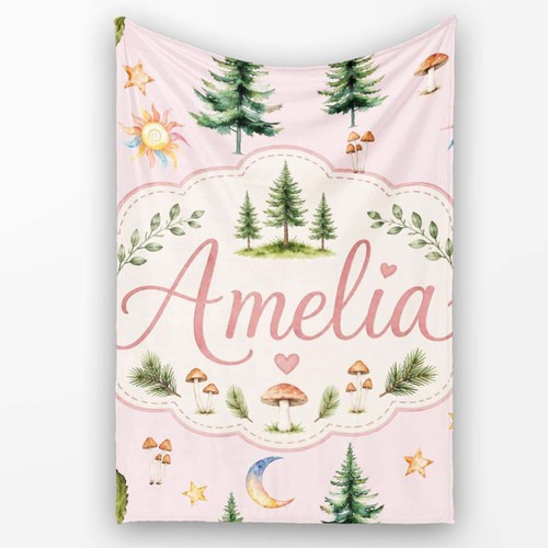 Soft fleece blanket watercolor - soft,