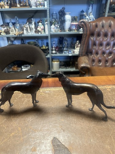Antique pair solid bronze - of,