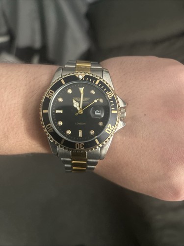 Men stainless steel watch - steel,