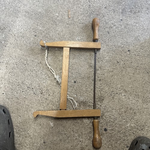 Wooden beech vintage bow - vintage, saw
