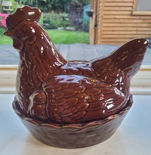 Vintage Ceramic Hen Egg