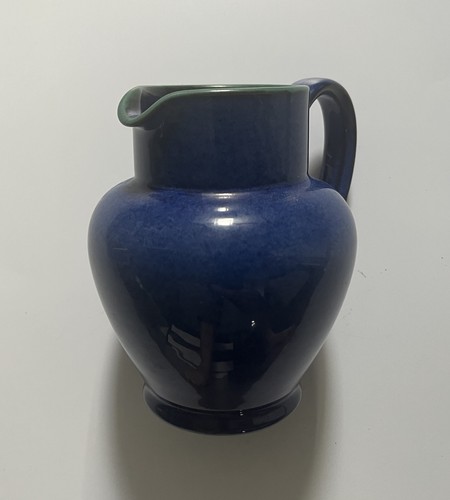 Blue denby pottery jug - blue,