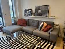 Dwell Malmo Grey Sofa With