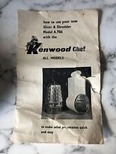 Kenwood shredder and slicer