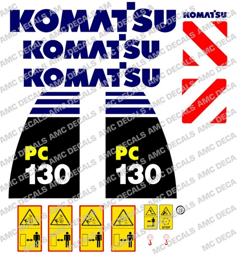 Komatsu pc130 digger - komatsu, decal