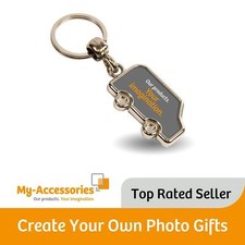 Blank Metal Photo Keyring Van