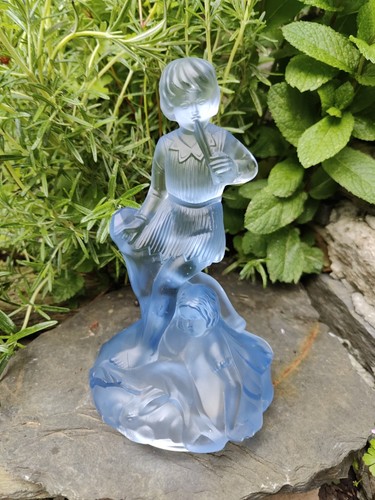 Antique frosted glass - antique, flower