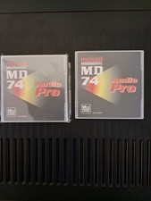 2 Minidiscs 74m Maxell