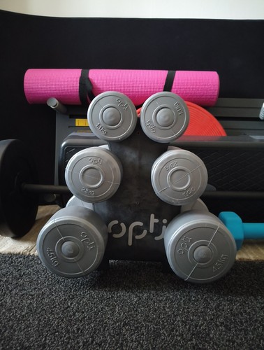 Opti dumbbell tree set with