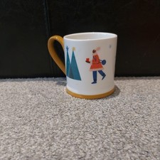 New Sainsbury's Habitat Mrs Winter Themed Christmas Ceramic Mug