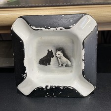 Rare! Vintage Black & White Scotch Whisky Ashtray NO SCOTTIE DOGS.