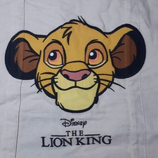 Disney Primark The Lion King Shoulder Bag Large Cotton Tote Embossed Simba Face