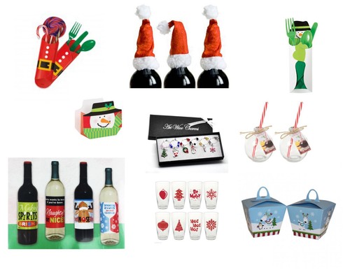 Christmas table decorations - table,