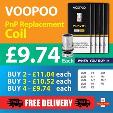 VOOPOO PnP Replacement Coils pack of 5 for Drag X S Vinci Air Argus Replacement