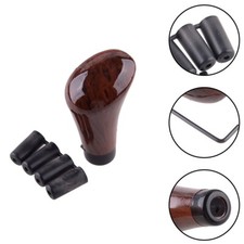 Elegant Walnut Wood Grain Gear Head Shift Shifter Lever Knob Easy Installation