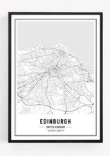 Edinburgh City Map Print