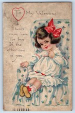 1918 Valentine Child Girl