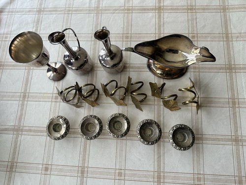 Vintage assorted silver plated - silver,