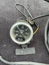 Blitz CARBON FACE & BLACK LIGHT RACING METER 60mm BLM Boost Gauge