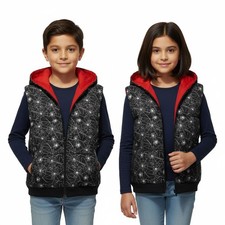 A2Z Kids Padded Hooded Gilet