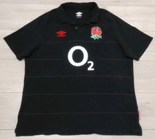 England Rugby Union Away Shirt 2022/2023 Umbro 3XL Cotton Jersey Black XXXL Top
