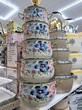 5pcs Enamelware Cooking Pot